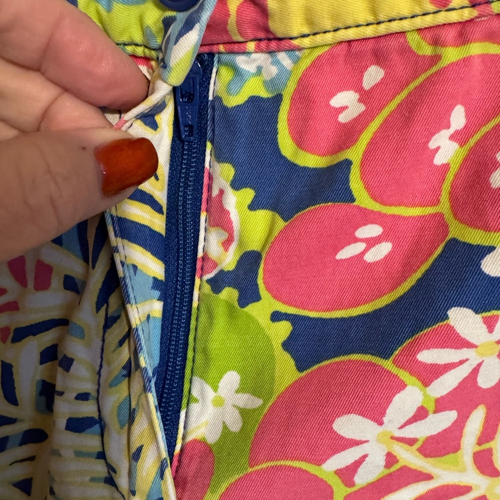 Talbots Colorful Tropical Print The WEEKEND Chino Shorts  SIZE: 10    #H - Picture 4 of 8